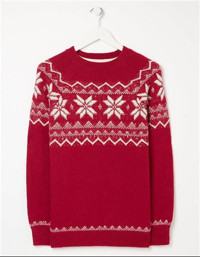 Grobstrick-Weihnachtspullover für Damen