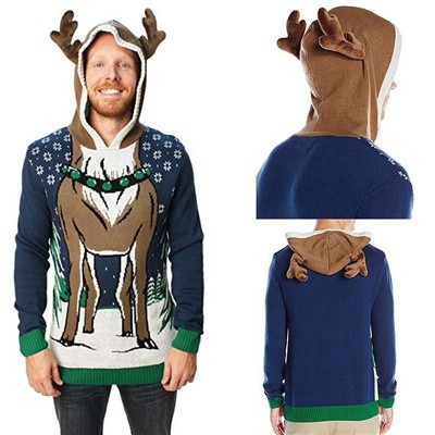 Hässliche Weihnachtsdruck-Pullover-Männer Lustige Oberteile